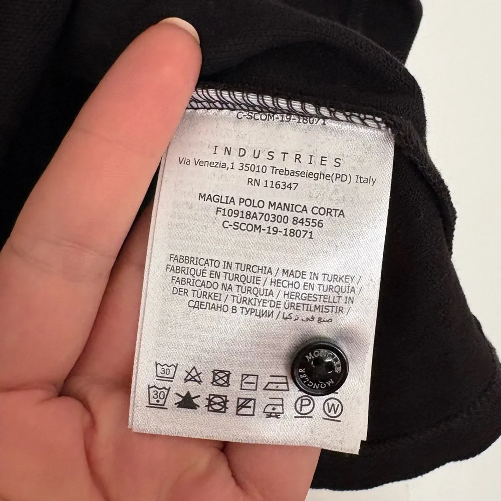 Moncler Cotton Polo - Picture 3 of 6
